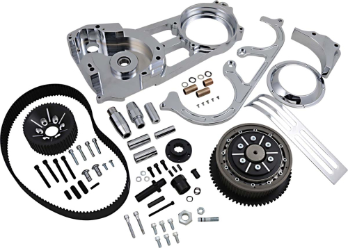 Belt Drives Ltd - Belt Drives Ltd 2in. Wide Open Belt Drives - Chrome - EVO-220-C