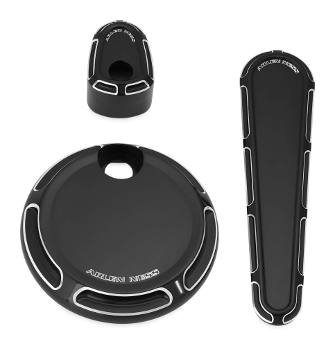 Arlen Ness - Arlen Ness Dash Accessory Pack - Beveled - Black - 91116