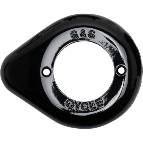 S&S Cycle - S&S Cycle Teardrop Air Cleaner Cover - Gloss Black - 170-0686