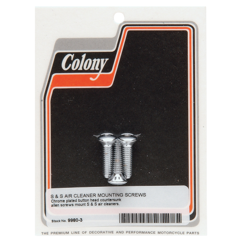 Colony - Colony S and S Air Cleaning Cover Mounting Screw Kit - 1/4in.-20x1in. - 9980-3