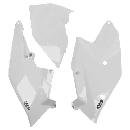 UFO Plastics - UFO Plastics Side Panels & Airbox Cover - Left - White - KT04062-047