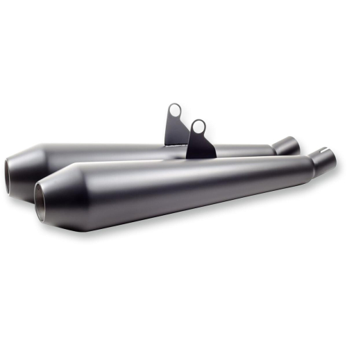 British Customs - British Customs Predator Pro Muffler for Triumph - Black Finish - BC902-101-B