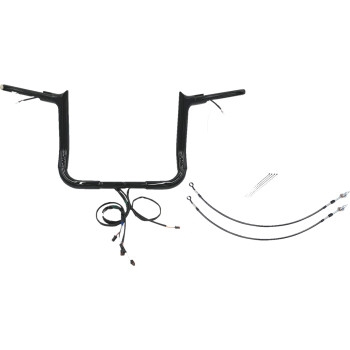 Fat Baggers, Inc. - Fat Baggers, Inc. 1-1/2in. Plug and Play EZ Install Pointed Top Handlebar Kit - Black - 802212-B