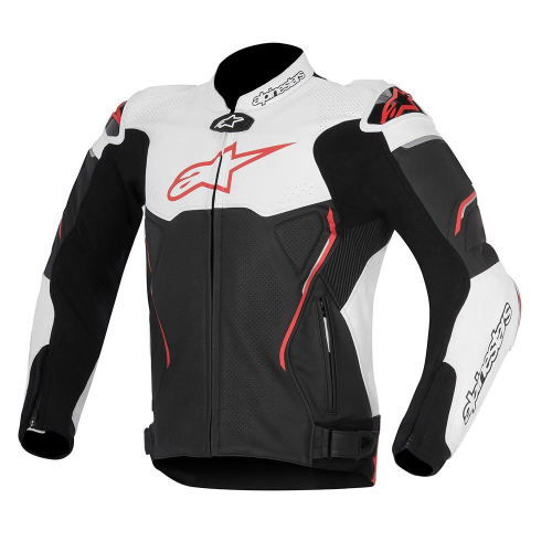 Alpinestars - Alpinestars Atem Leather Jacket - 310651512354 - Black/White - 44