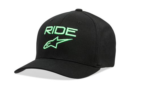 Alpinestars - Alpinestars Ride 2.0 Hat - 1019-81114-1060-L/XL - Black/Green - Lg-XL