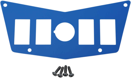 Moose Utility - Moose Utility Center 4 Switch Dash Plate - Blue - 100-4392-PU