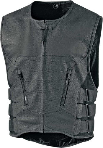 Icon - Icon Regulator D3O Stripped Vest - 2830-0398 - Black - 4XL
