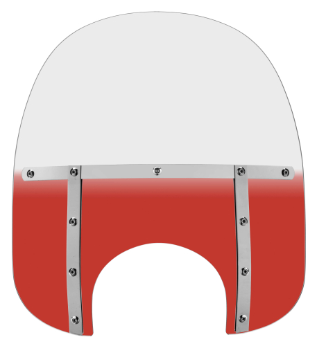 Memphis Shades - Memphis Shades Memphis Fats Windshield (9in. Cutout) - 17in. - Gradient Burnt Orange - MEM3627