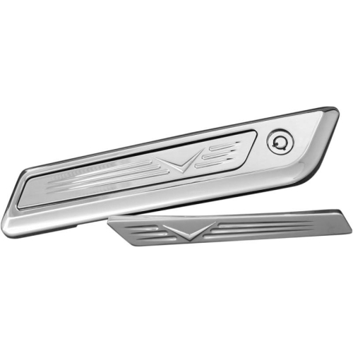 Accutronix - Accutronix Velocity Saddlebag Latch Inserts - Chrome - BLI14-VC