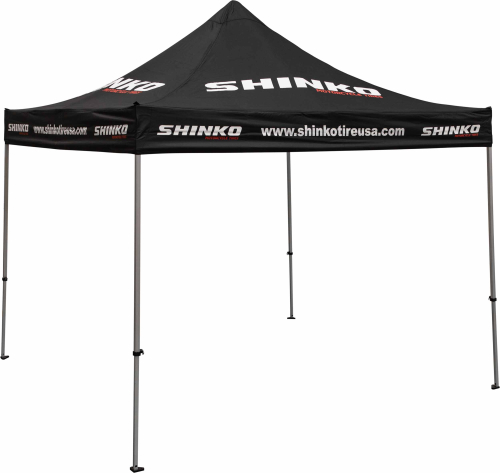 Shinko - Shinko Aluminum Canopy - 10ft. x 10ft. - Black w/ Heavy Duty Frame - CAN10X10AHD-CUSTOM-S