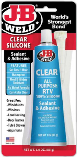JB Weld - JB Weld Clear RTV Acetoxy - 3oz. - 31310