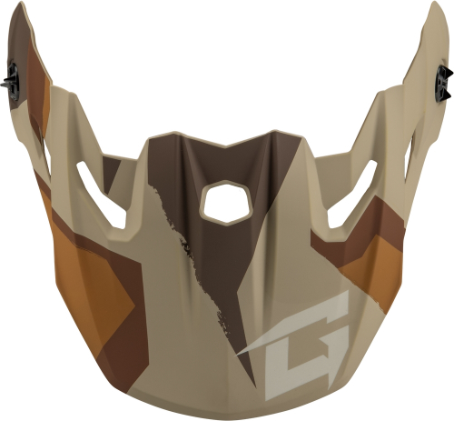 G-Max - G-Max Splinter Visor with Screws for MX-96 Helmet - Matte Brwn/Tan/White - G096011