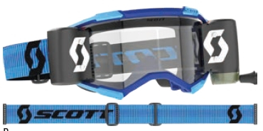Scott USA - Scott USA Fury Works Film System Goggles - 278596-5727113 - Sky Blue/Black/Clear Lens - OSFM