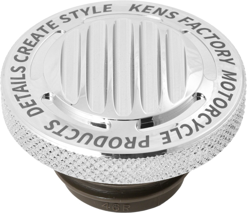 Kens Factory - Kens Factory Next Level Gas Cap Finned Chrome Rachet Screw Rh - KFC-05