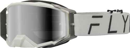 Fly Racing - Fly Racing Zone Pro Goggles - 37-51910 - Gray/Gray Mirror Smoke Lens - OSFA