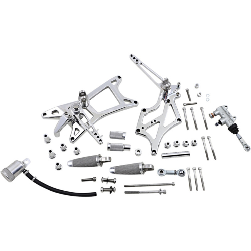 Speed Merchant - Speed Merchant Mid-Controls with Speedpegs - Polished - SM-M8FLMIDWP-P