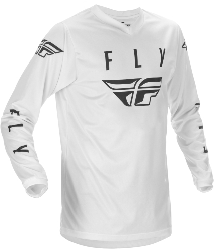 Fly Racing - Fly Racing Uneversal Youth Jersey - 374-995YX - White/Black - X-Large