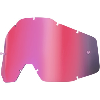100% - 100% Replacement Lens for Strata MX/Racecraft/Accuri Goggles - Pink Anti-Fog - 51002-016-02