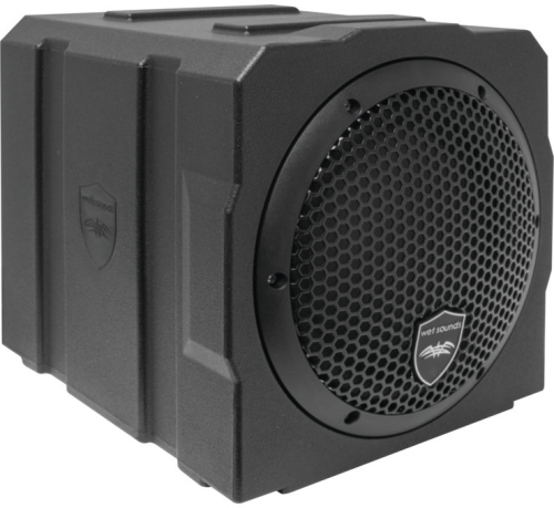 Wet Sounds - Wet Sounds Stealth Series Amplified Subwoofer with Enclosure - 8in. - 350-Watt Amp - STEALTH AS-8