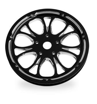 Performance Machine - Performance Machine Image Series Aluminum Pulley - Heathen - 1 1/2in. - 70T - Platinum Cut - 0093-0070HEAL-BMP