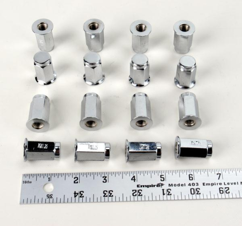 Douglas Wheel Tire - Douglas Wheel Tire Lug Nuts - 10mm x 1.25mm - Flat - Chrome - 952-83K