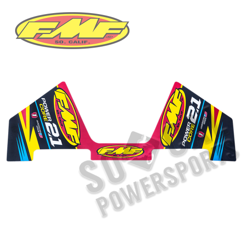 FMF Racing - FMF Racing Titanium PowerCore 2.1 Mylar Decal Replacement - 014827