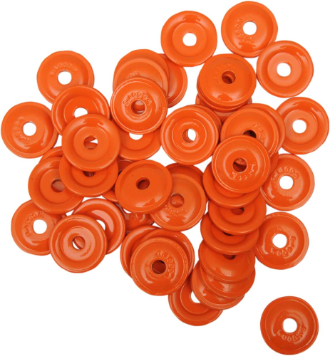 Woodys - Woodys Round Digger Aluminum Support Plates - 5/16in. - Orange (48pk.) - AWA-3805