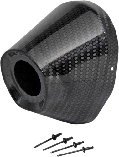 Pro Circuit - Pro Circuit End Cap for Ti-5/6 Exhaust System - 4.5in./1.5in. - Carbon Fiber - PC4022-0003