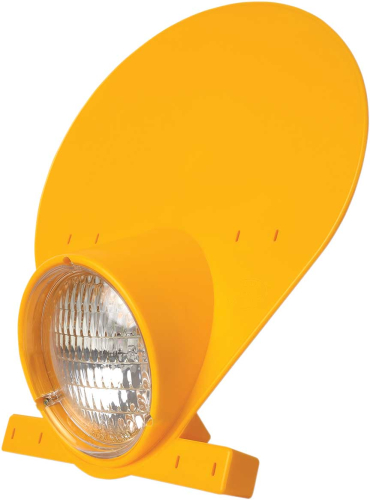 Polisport - Polisport Preston Petty Headlight Number Plate with Halogen Bulb - Dark Yellow - 8667500001