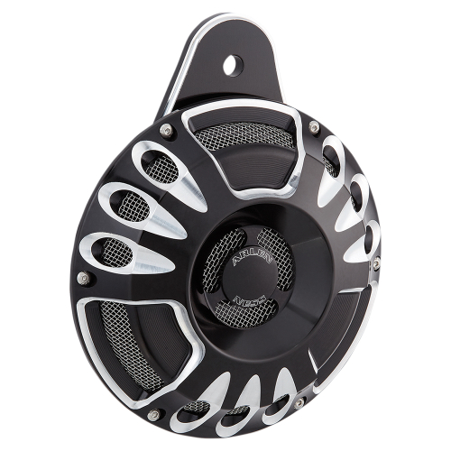 Arlen Ness - Arlen Ness Horn Cover - Deep Cut - Black - 70-200