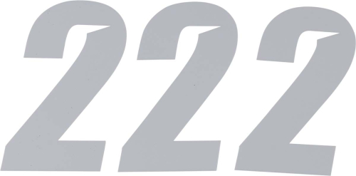 DCOR - DCOR Slash Series Individual Numbers 6in. - No.2 - White - 45-30-2