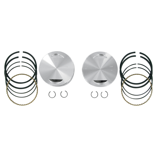 S&S Cycle - S&S Cycle Forged Piston Kit for 113ci. Motor - Standard Bore 4in. - .010in. Oversized - 92-1411