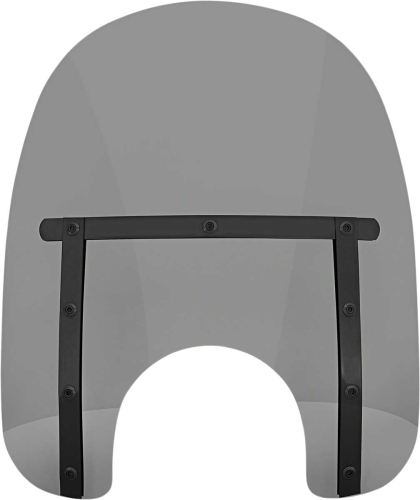 Memphis Shades - Memphis Shades Memphis Slim Windshield (7in. Cutout) - 15in. - Night Shades Black Smoke - MEB41112