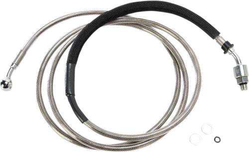Drag Specialties - Drag Specialties Stainless Steel Hydraulic Clutch Line - 78 1/8in. (+8) - Stainless Steel - 0661-0005