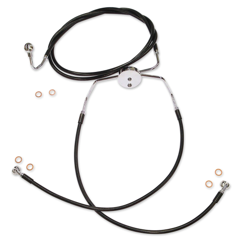 Magnum - Magnum Black Coated XR Stainless Lower Front Brakeline Kit - SBC1110-00