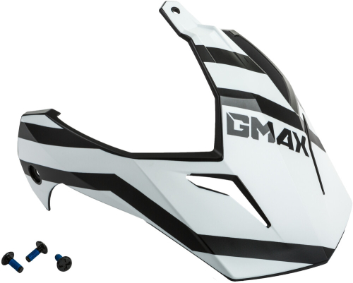 G-Max - G-Max Visor with Screws for GM-11/S Helmets - Trapper Matte Black/Red/White - G011105