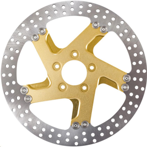 Performance Machine - Performance Machine Pro-Am 11.8in. Two-Piece Brake Rotor - Gold Ops - 01331802FACRSMG