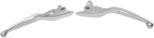 Drag Specialties - Drag Specialties Slotted Wide Blade Lever Set - Chrome - 0610-1955