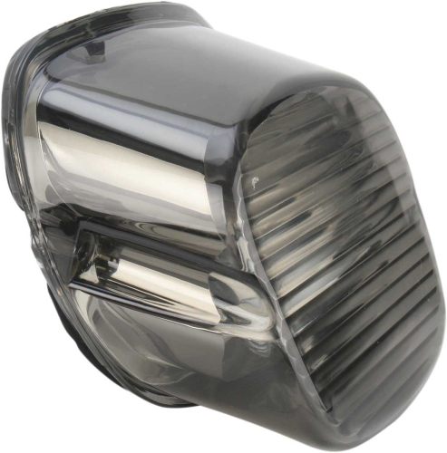 Drag Specialties - Drag Specialties Laydown Taillight Lens with No Tag Window - Smoke - 2010-0779