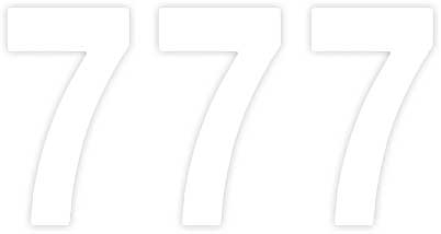 Factory Effex - Factory Effex Pro Numbers 4in. - No. 7 - White - 04-2567