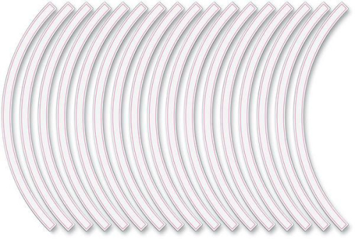 FLU Designs Inc. - FLU Designs Inc. Sport Bike Wheel Trim Decal Kit - White - 60603