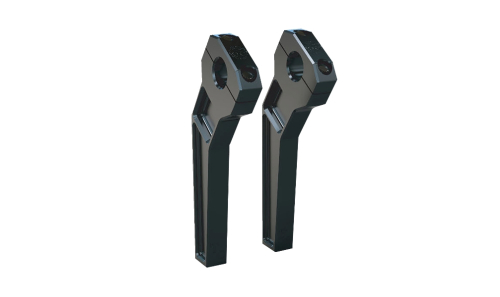 Todds Cycle - Todds Cycle 1in. Pullback Handlebar Riser Kit - 8in. Rise - Black - TD-R12-08B