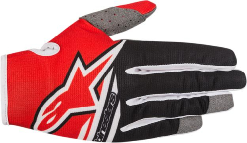 Alpinestars - Alpinestars Radar Flight Gloves - 3561818-31-LG - Red/Black - Large