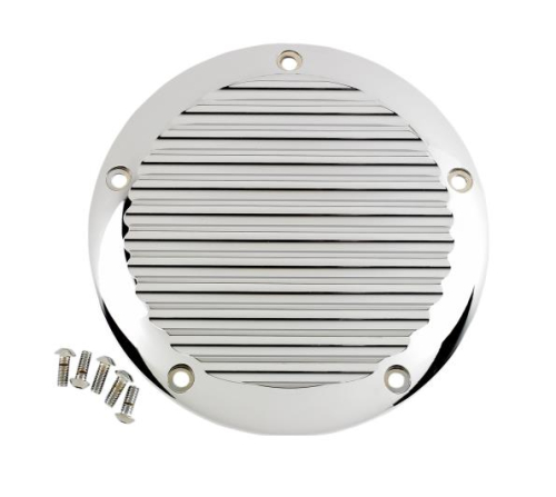 Joker Machine - Joker Machine Chrome Billet Derby Cover - Finned Chrome - 069601C