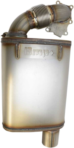 BikeMan Performance - BikeMan Performance Full Velocity Muffler - Bare Stainless - 02-126-SS