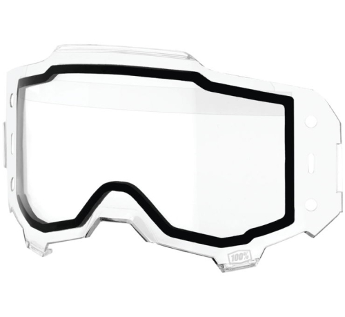 100% - 100% Armega Forecast Dual Pane Lens - Clear - 59064-00001