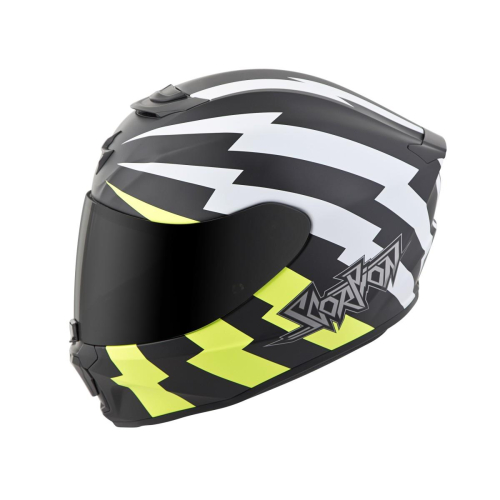Scorpion - Scorpion EXO-R420 Tracker Helmet - 42-1132 - White/Neon - X-Small
