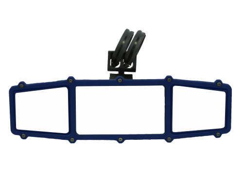 ATV-Tek - ATV-Tek Elite Series Rear Mirror - Blue Frame - ESCTR-BLUE