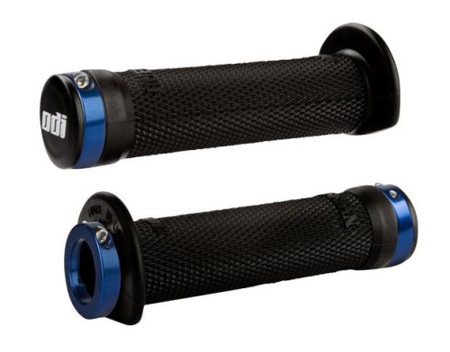 ODI - ODI 130mm Ruffian ATV Lock-On Grips - Blue Clamp - J30RFB-U