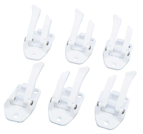 Fly Racing - Fly Racing 6pc. Buckle Lever Kit for Youth Kinetic/Maverik Boot - White - 360-5061